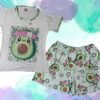 Pijama Aguacate Short. Talla S