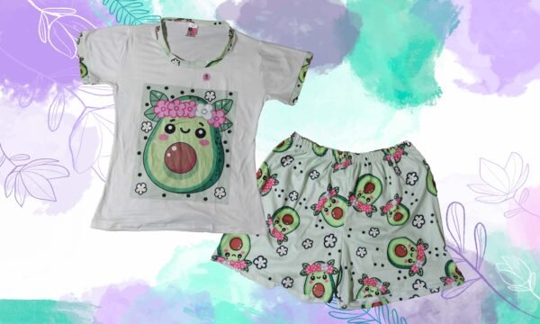 aguacatePielDurazno Pijama Aguacate Short. Talla S