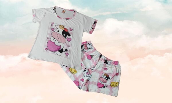 Pijama Ref. Cow, Piel de durazno. Talla L