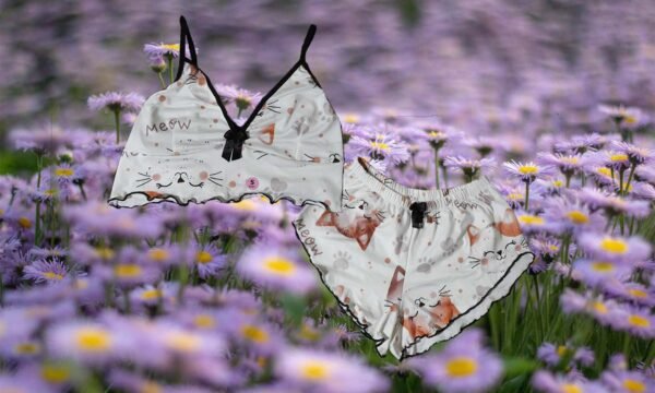 short Pijama Short ref. Meow, piel de durazno. Talla S